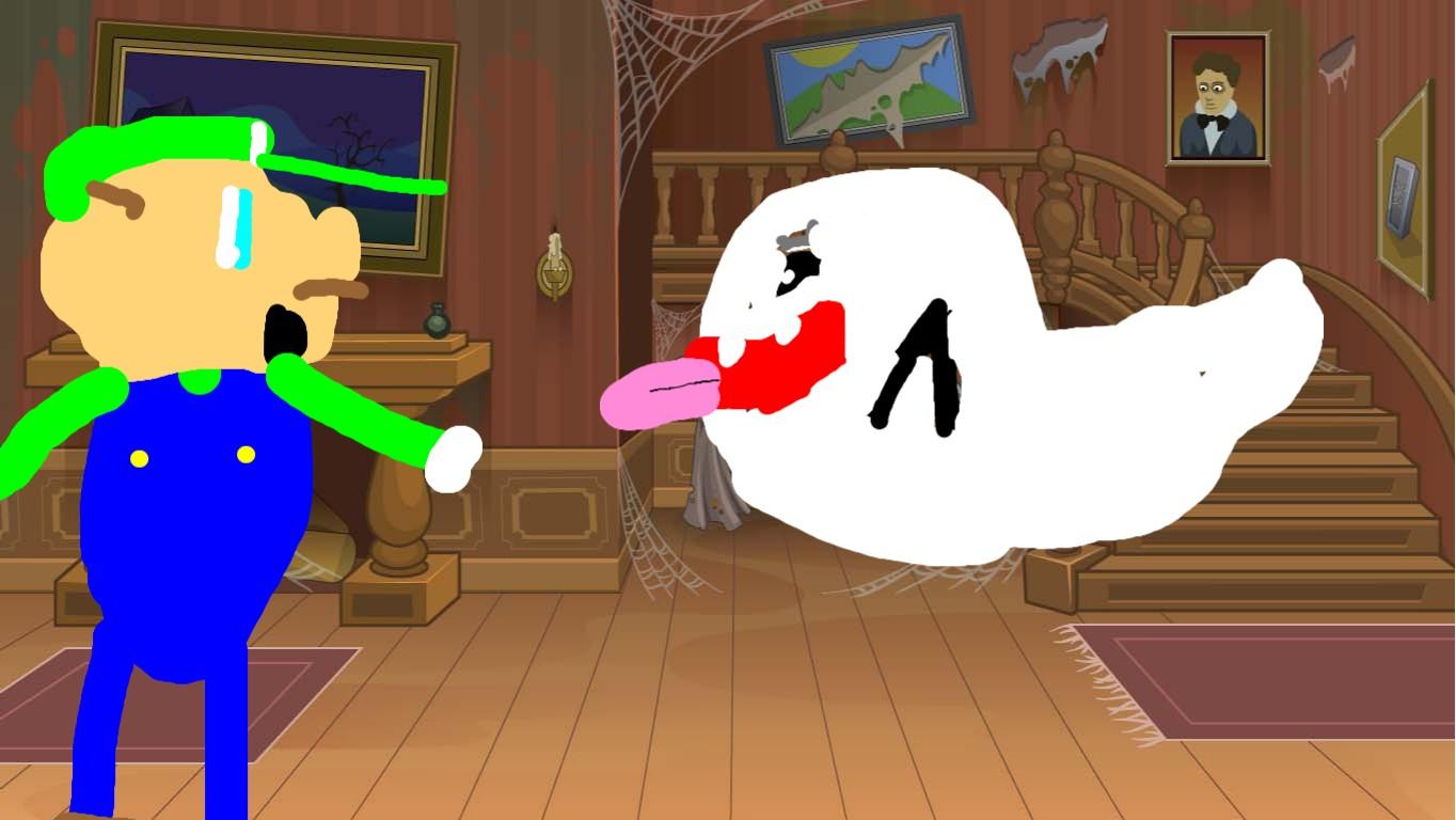 luigi sees a ghost