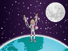 Barbie in space