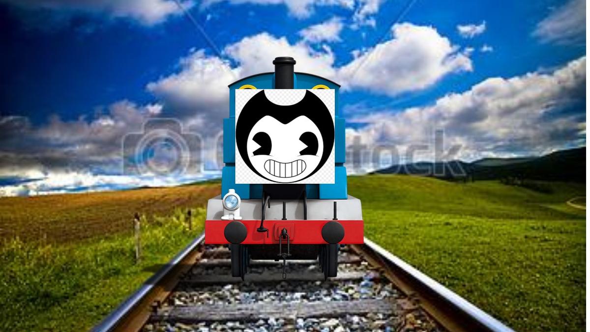 thomas wering a bendy mask