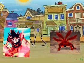 goku vs naruto four tails 1