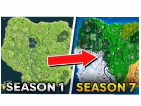 fortnite map evolution