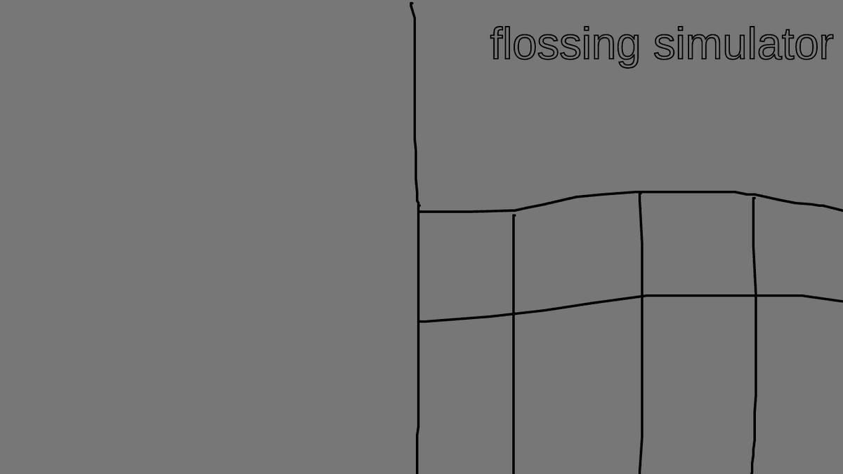 Flossing simulator