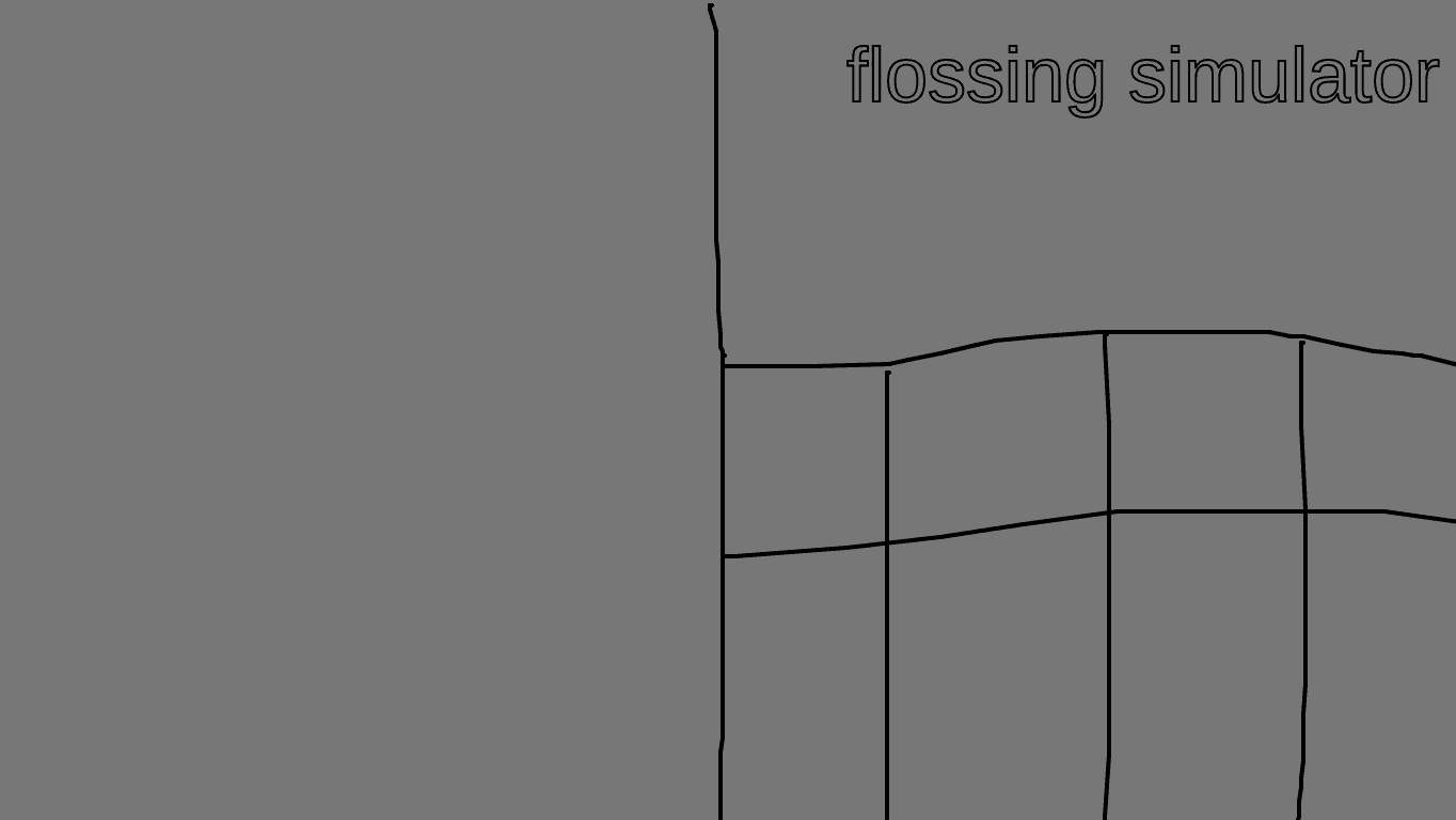 Flossing simulator