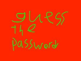 guess the password