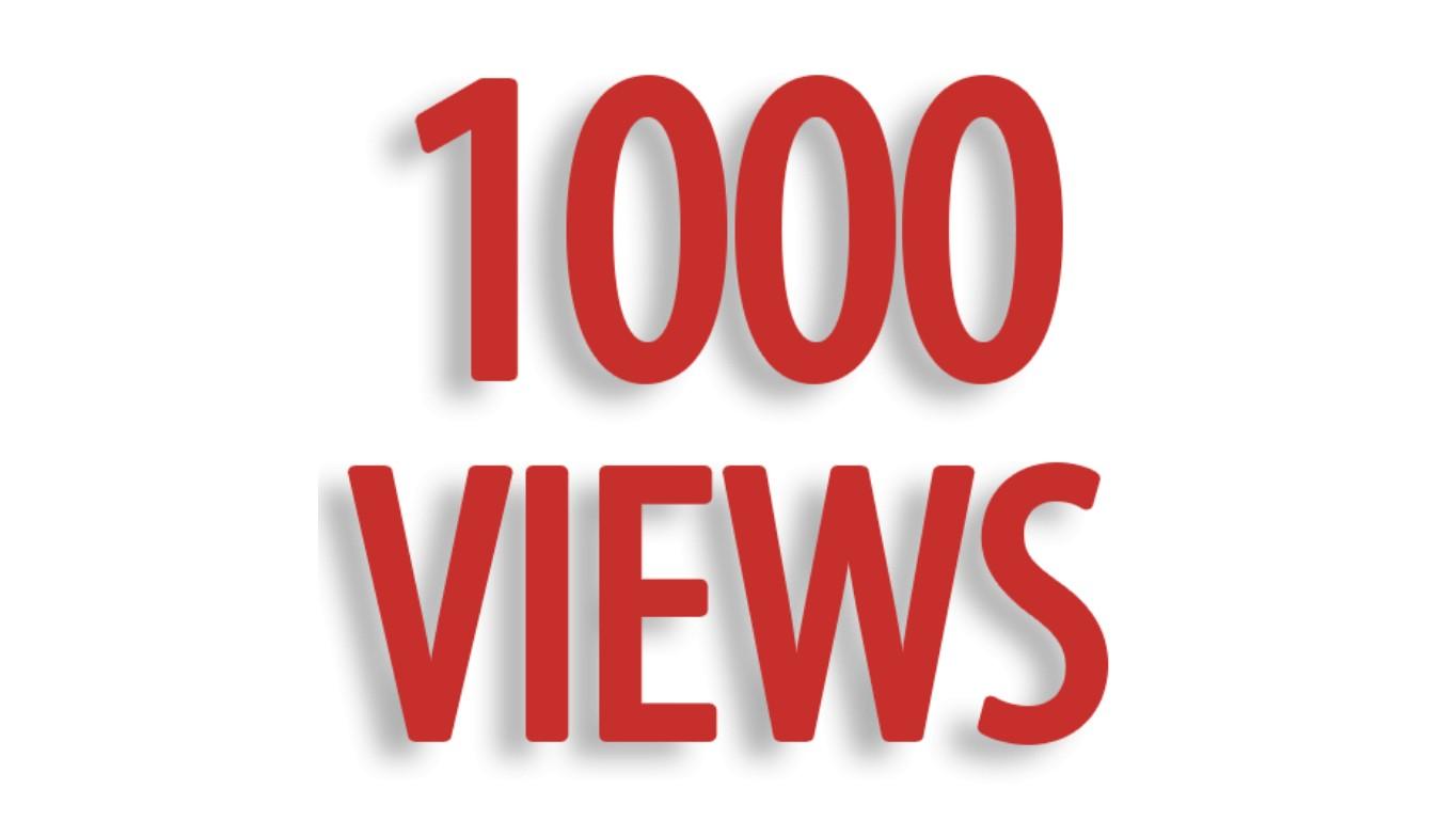 1000 views