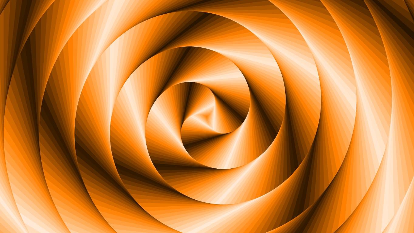 Spiral Triangles Orange