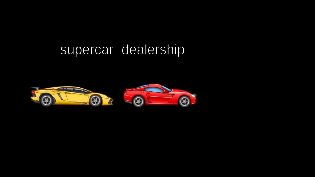 buy a supercar and drive it