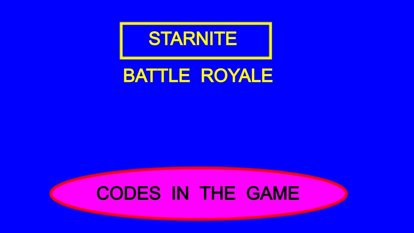 Starnite: Battle Royale Codes