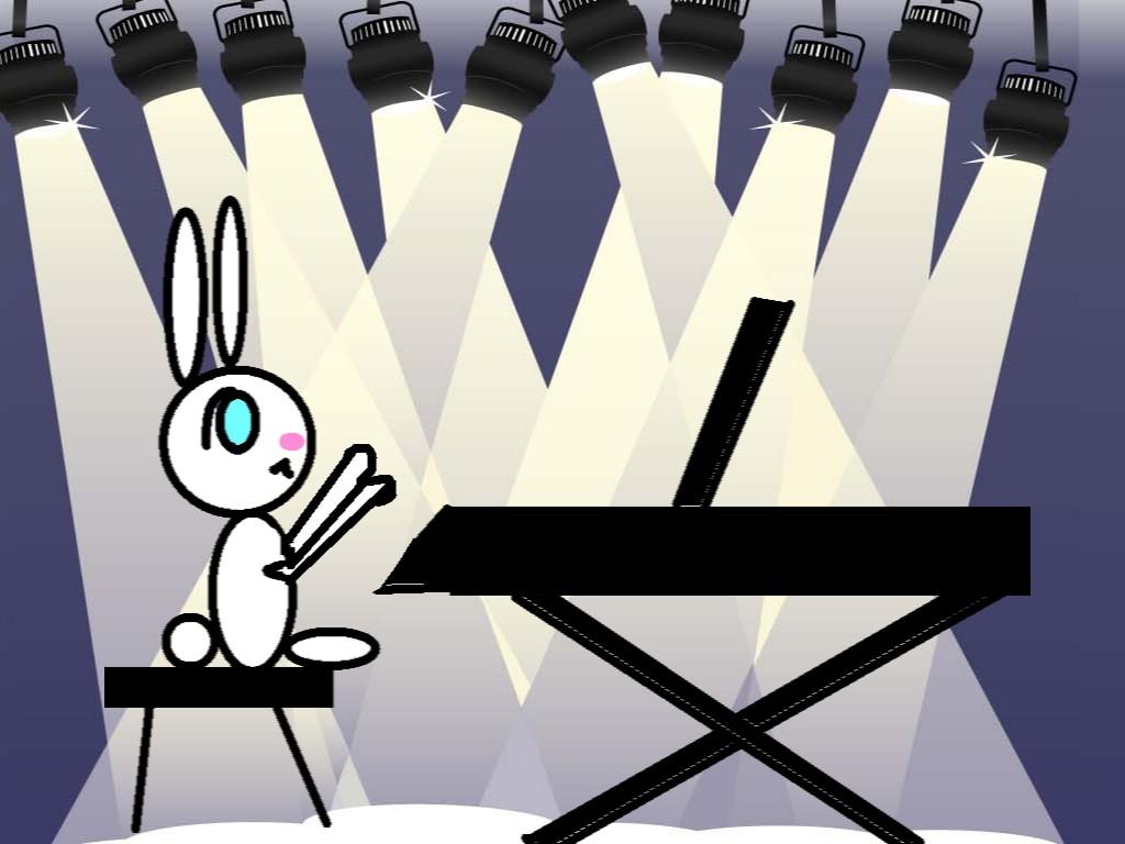 PIANO BUNNY!!!!