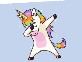 dabbing unicorn