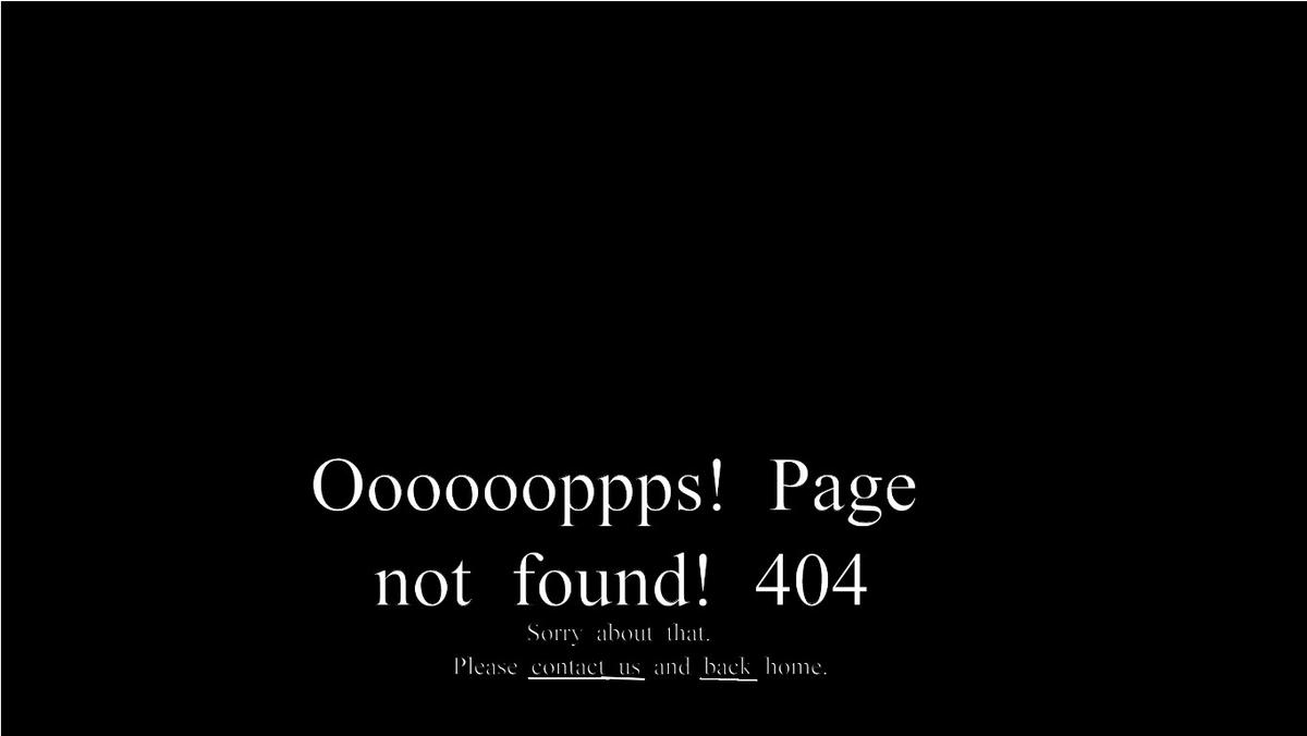 Oooooooppps! Page not found! 404