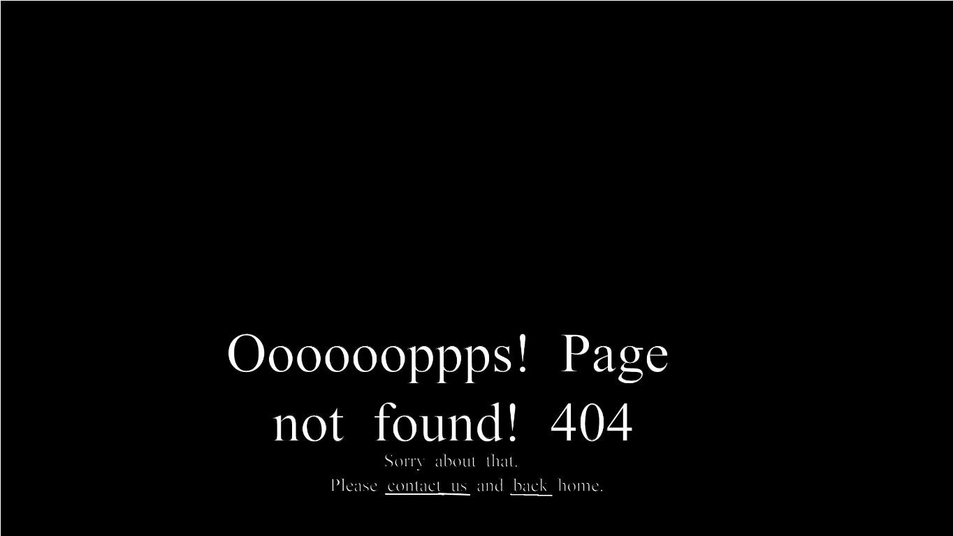 Oooooooppps! Page not found! 404