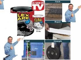 Phil Swift with flex tape