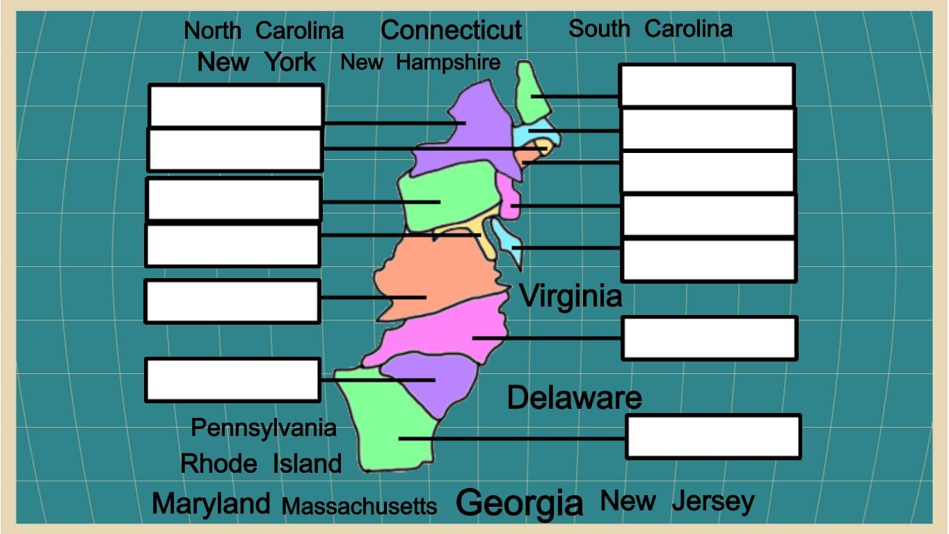 13 Colonies - TEMPLATE