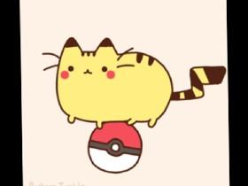 Pusheen as a pokemon