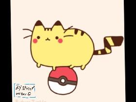 Pusheen as a pokemon