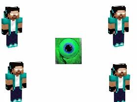 moving eye with herobrine