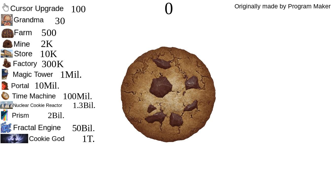 Cookie Clicker v1.0