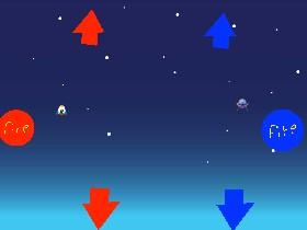 2 player spaceship battle race