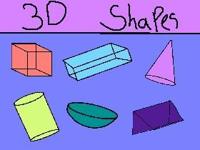 3D shapes