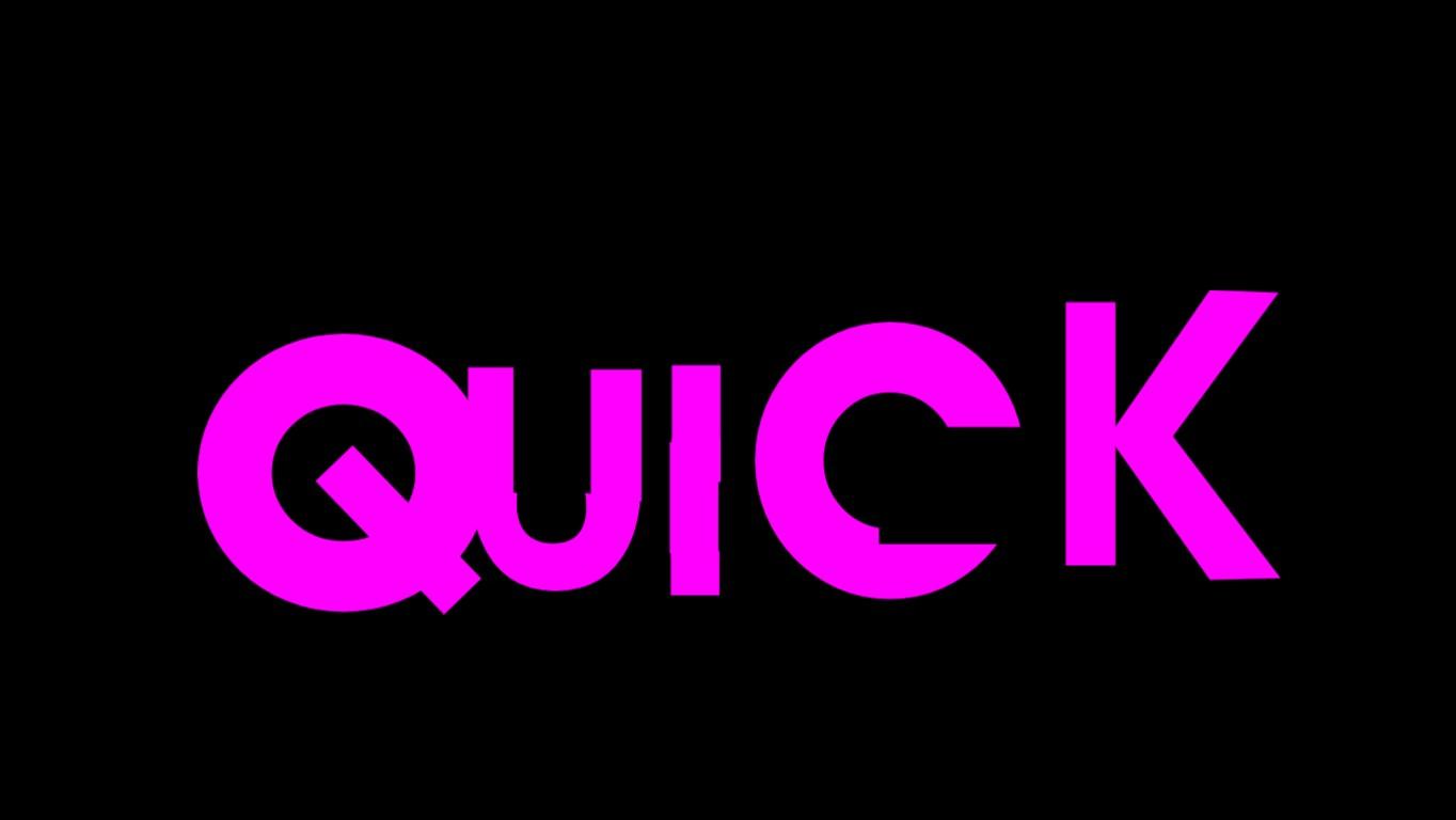 Quick typefaces