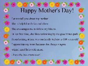 Mother's Day Mad Libs 1