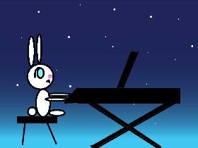 PIANO BUNNY!!!!  1