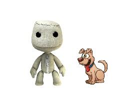 sackboy meets a dog