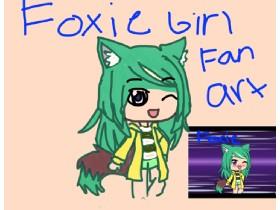pls see this foxie gurl fan art by kitty gurl 123 no copy big fan 🦊🦊🦊🦊🦊