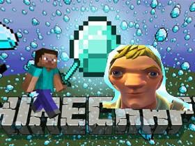 Minecraft V.S Fortnite 1