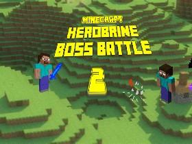 minecraft herobrine boss battle