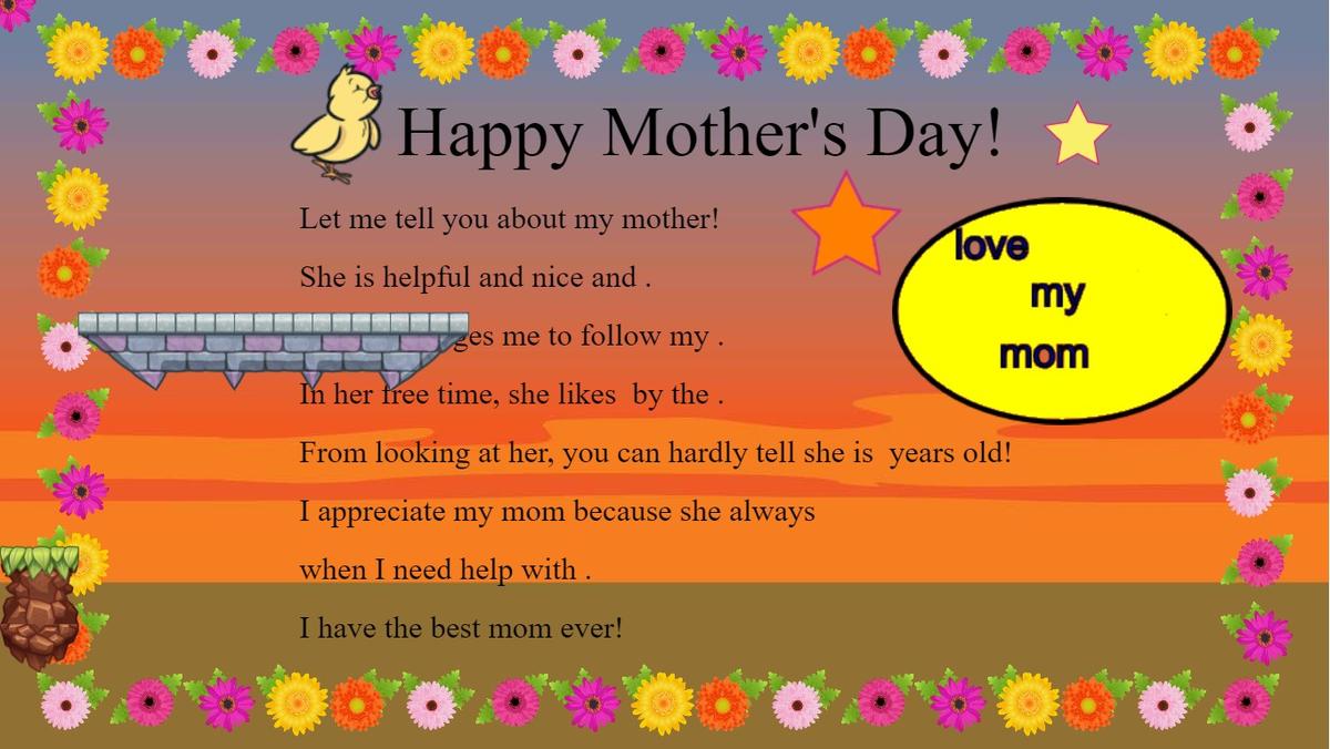 Mother's Day Mad Libs