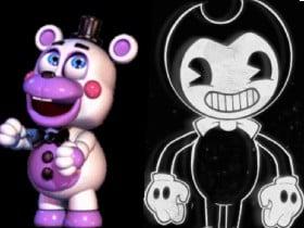 helpy and bendy performs