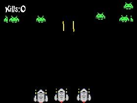 Space Invaders hacked