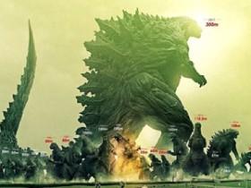 godzilla sizes