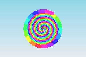 spiral rainbow illusion! 1