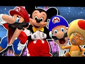 mario goes to didney word 