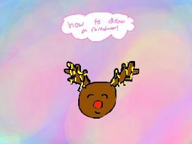 how to draw a reindeer!