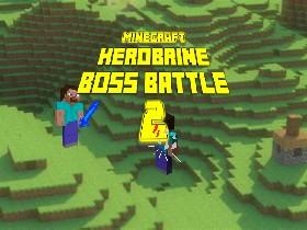 minecraft herobrine boss battle 2