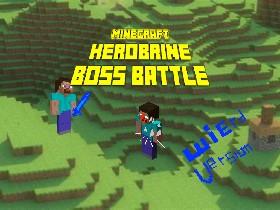 minecraft herobrine boss battle wierd version