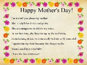 Mother's Day Mad Libs 1