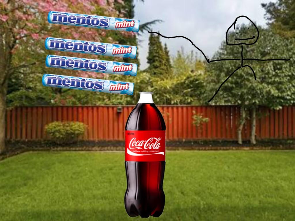 mentos in coke