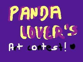 #PandaLoversArtContest