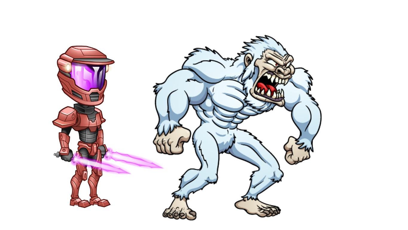 yeti VS  cyborg