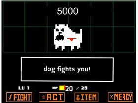 dog battle undertale