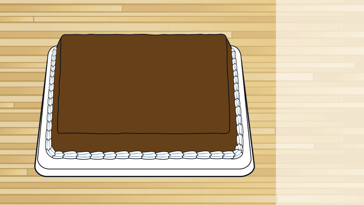 the brown cake