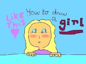 How to draw a girl