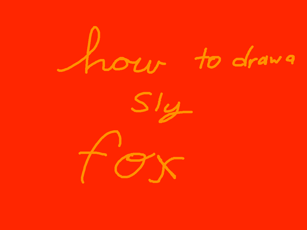 how to draw a fox