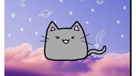 Dancing Cute Cat On Clouds✨