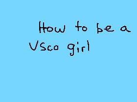 how to be a vsco girl